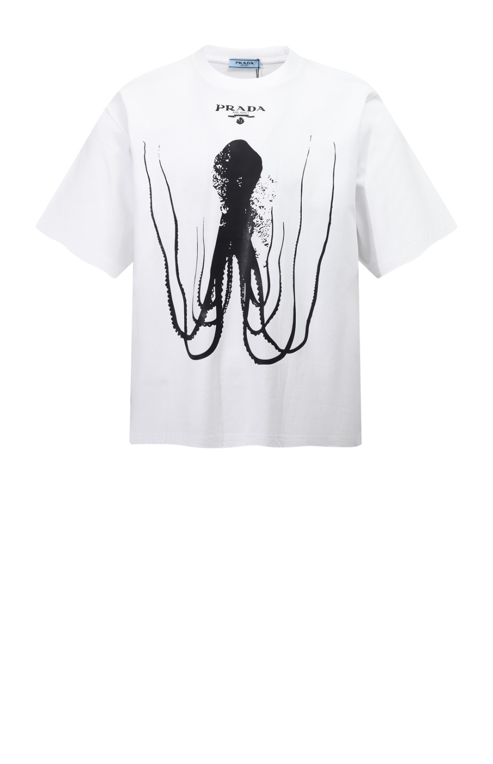 로고 프린트 반팔 > 프라다