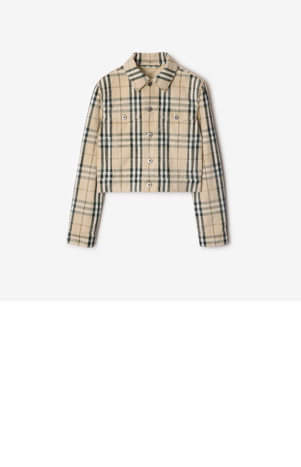 크롭 체크 데님 재킷 > Etc - 기타제품