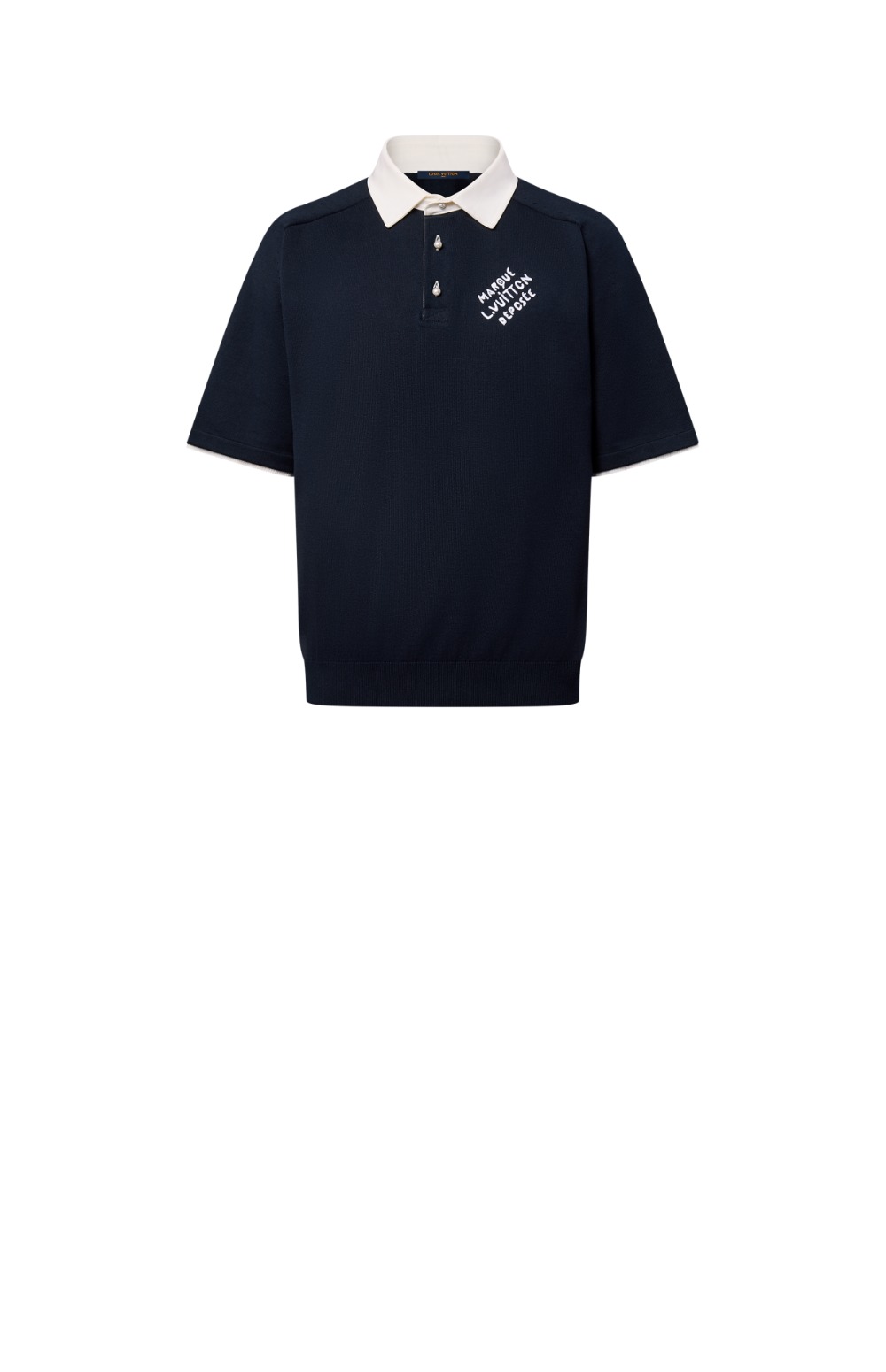 엠브로이더드 쇼트 슬리브드 코튼 블렌드 폴로 셔츠 > Etc - 기타제품