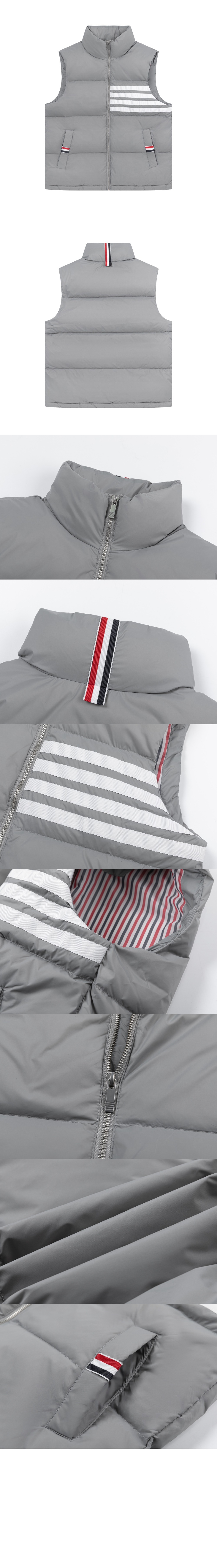 민소매 다운 재킷 > 톰브라운