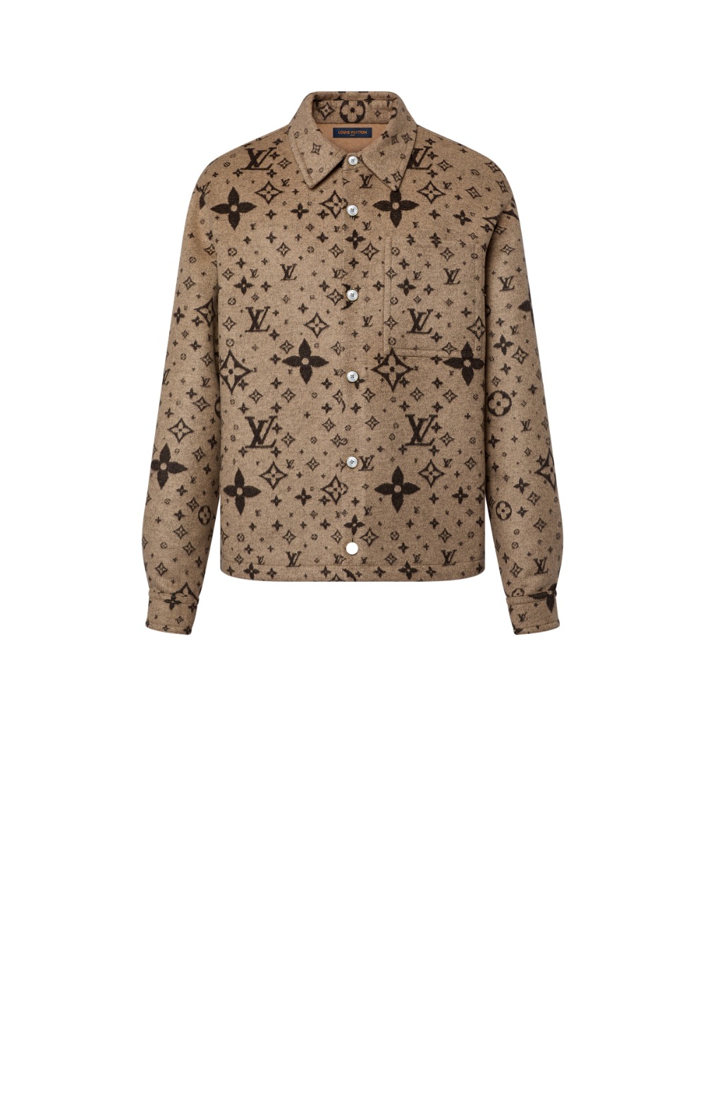 모노그램 더블 페이스 울, 실크 앤드 캐시미어 블렌드 오버셔츠 > Etc - 기타제품