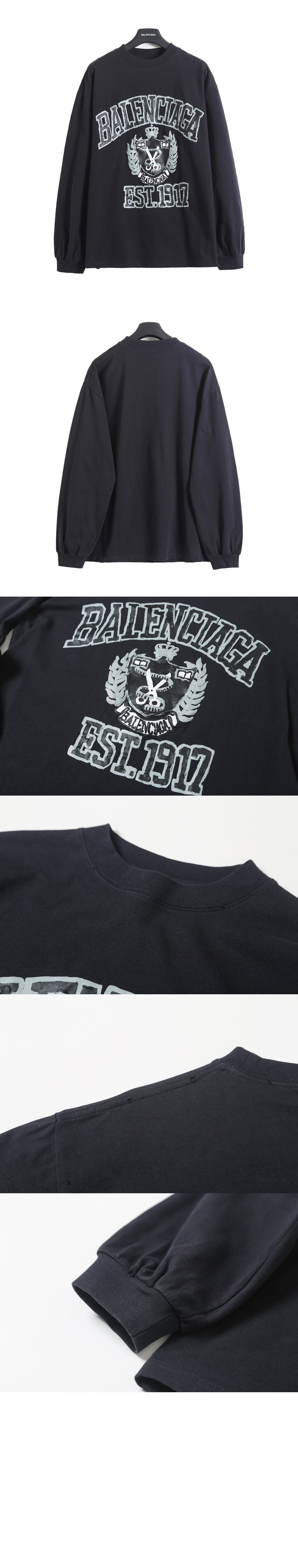 컬리지 로고 프린트 롱슬리브 티셔츠 > Etc - 기타제품