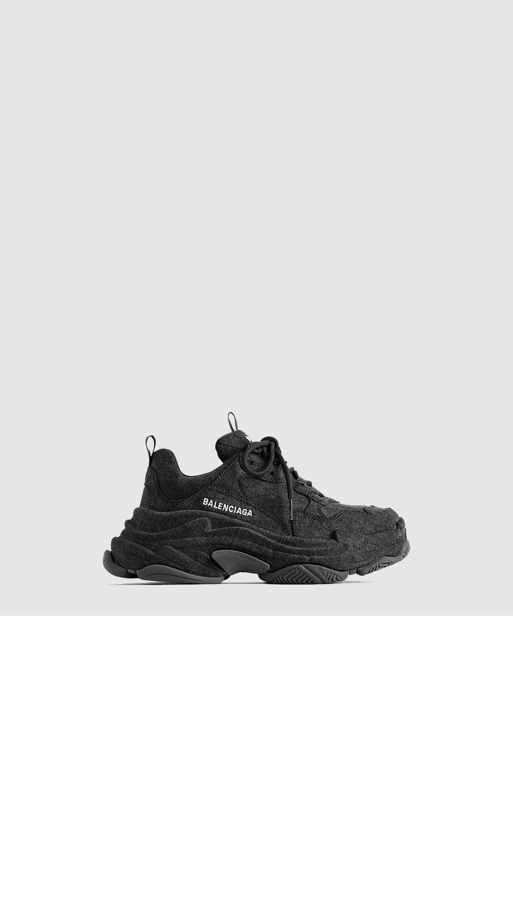 TRIPLE S 데님 스니커즈 536737 > Triple S - 트리플 S