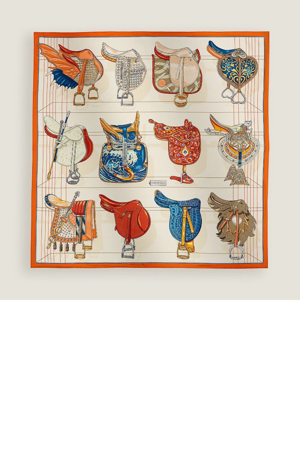 Tous en Selle 스카프 90 > 에르메스