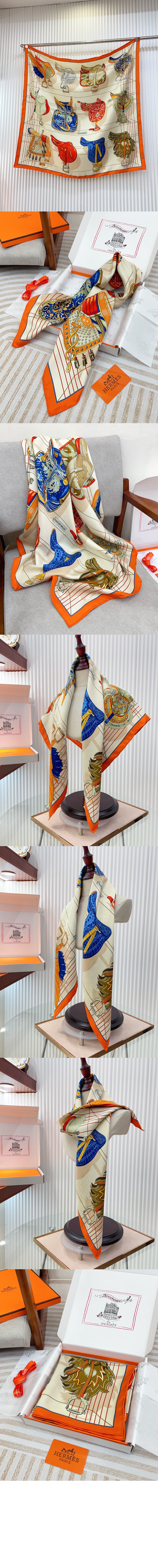 Tous en Selle 스카프 90 > 에르메스