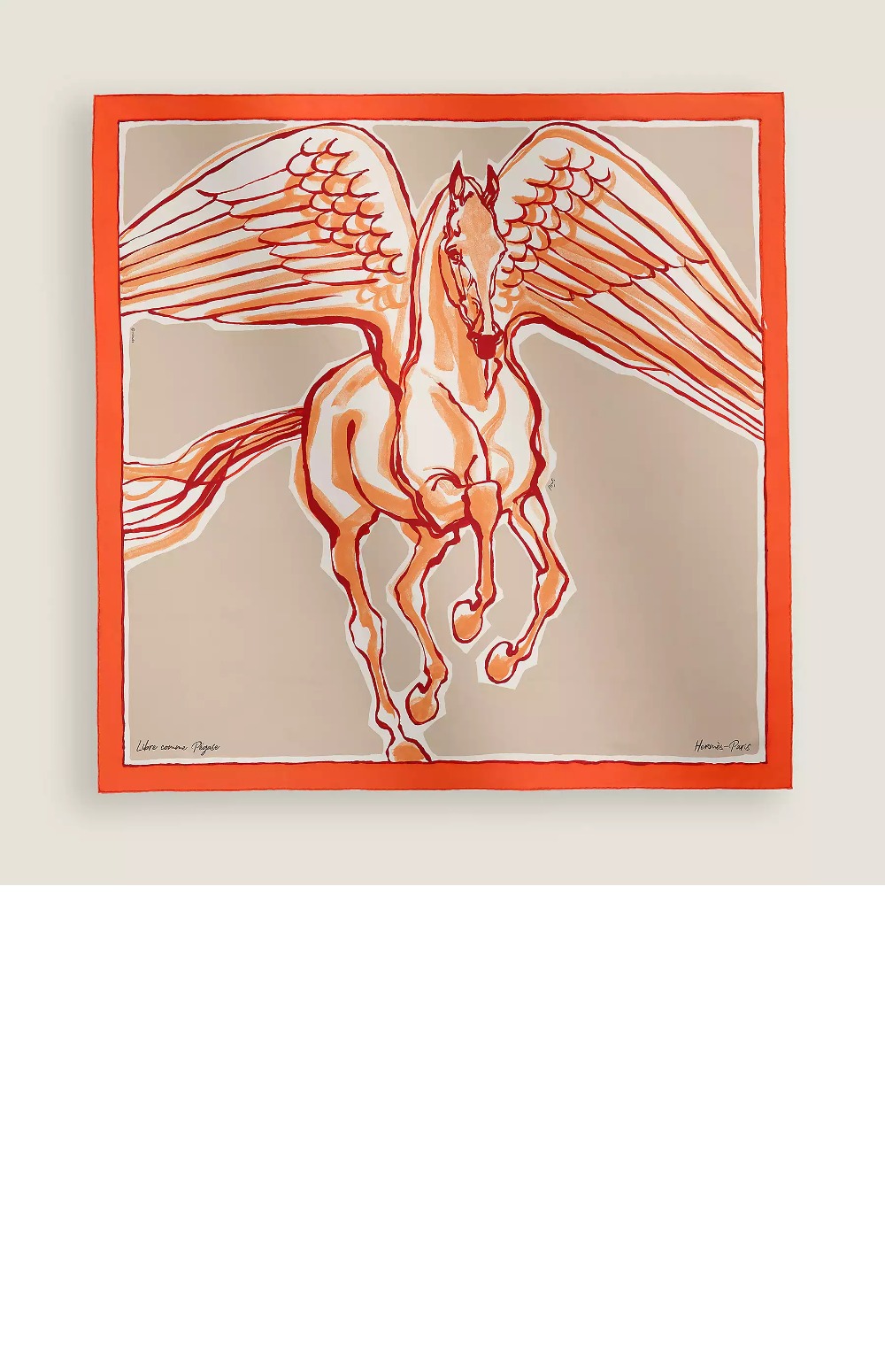 libre comme pegase 스카프 90 > 에르메스