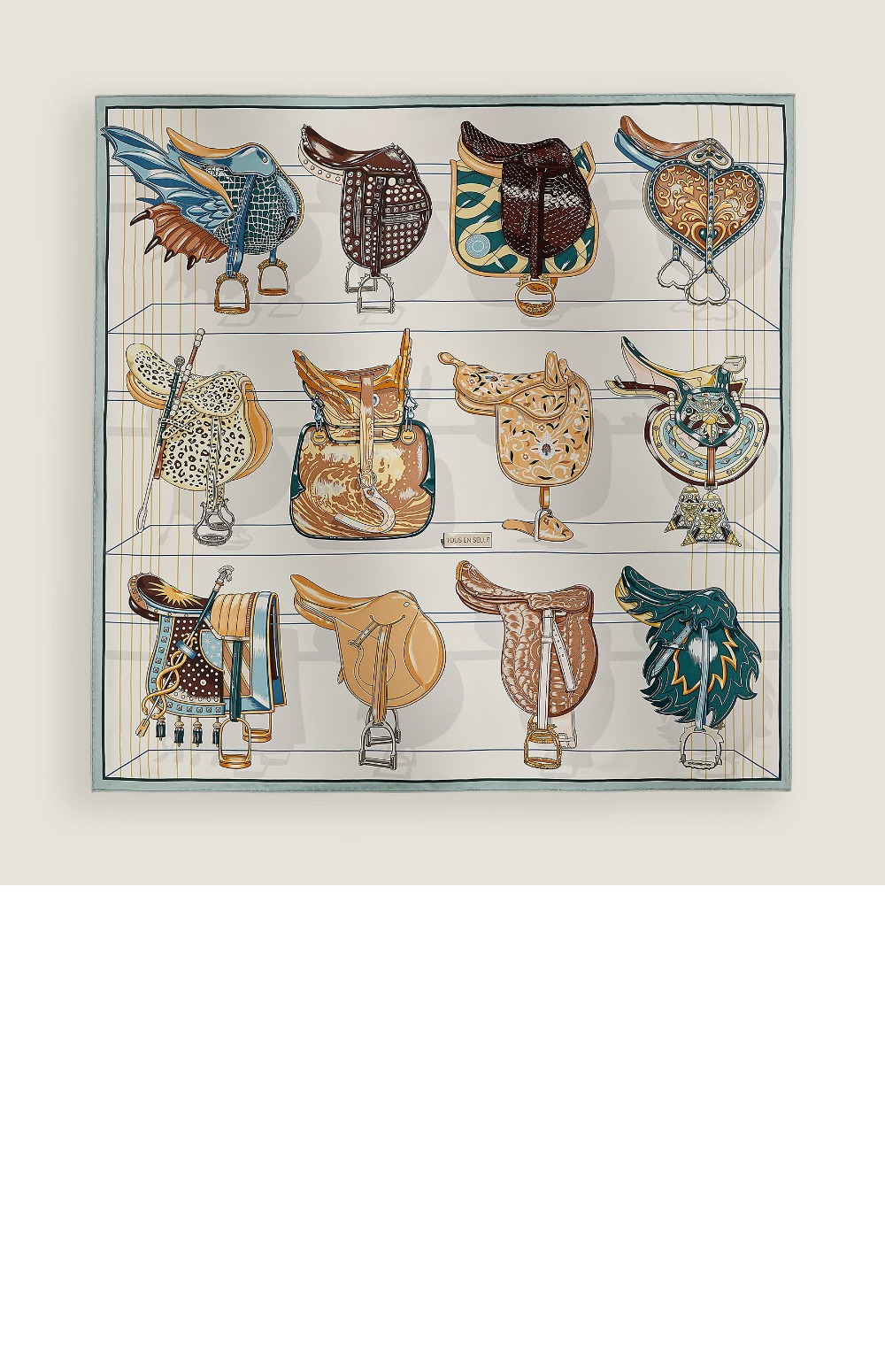 Tous en Selle 스카프 90 > 에르메스