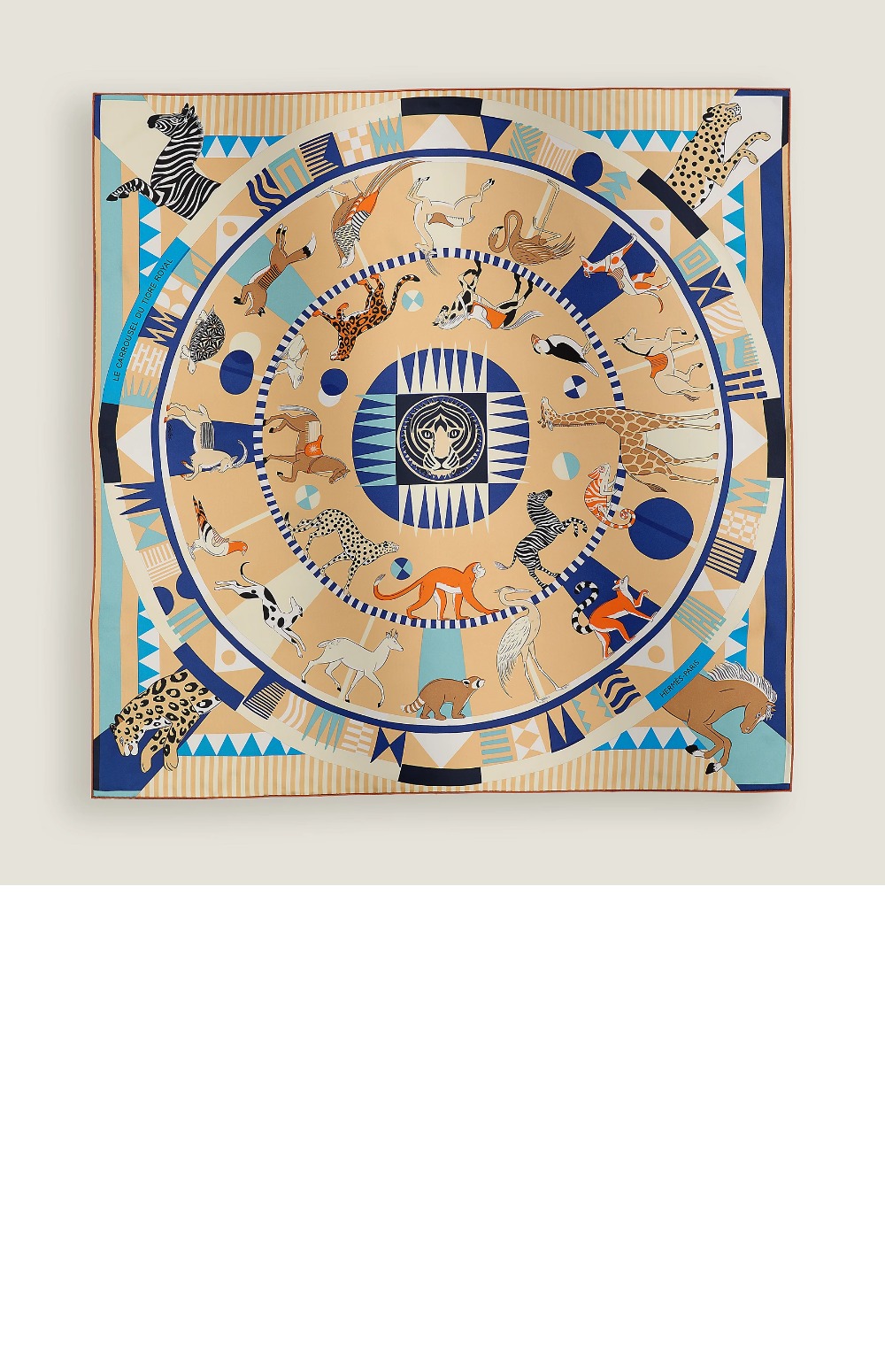 Le Carrousel du Tigre Royal  스카프 90 > 에르메스