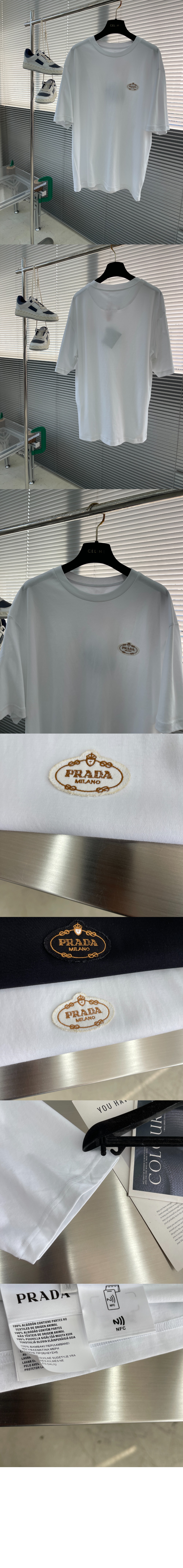코튼 티셔츠 > 프라다