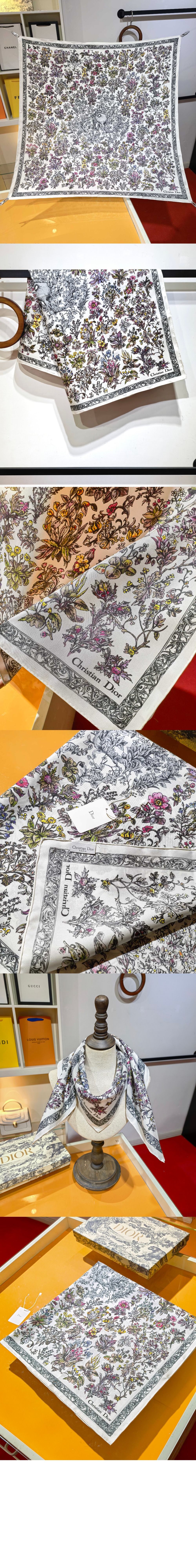 Millefiori Unicorn 90 스퀘어 스카프 51UNI > 디올