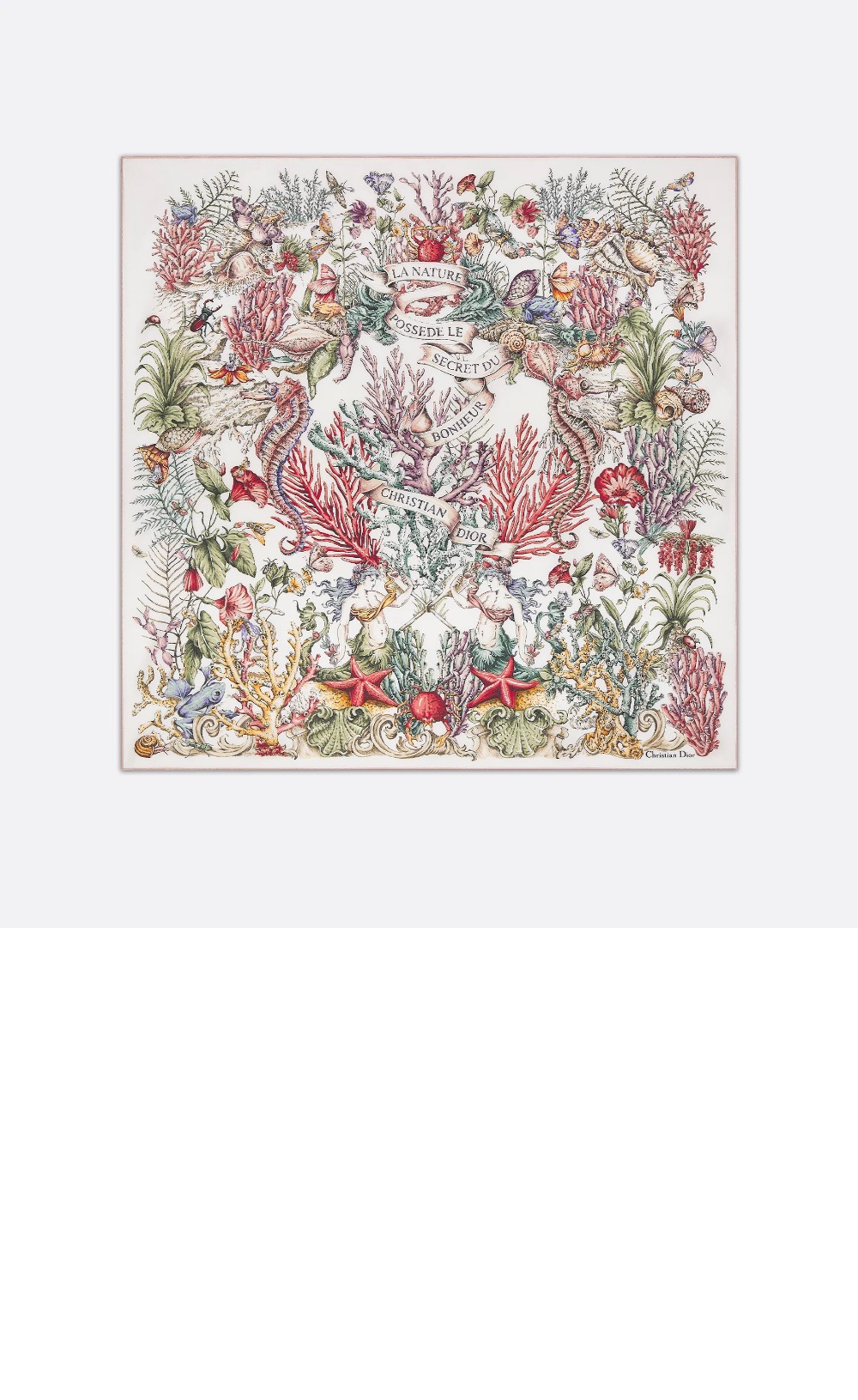 Cabinet de la Mer 90 스퀘어 스카프 51CAM > 디올