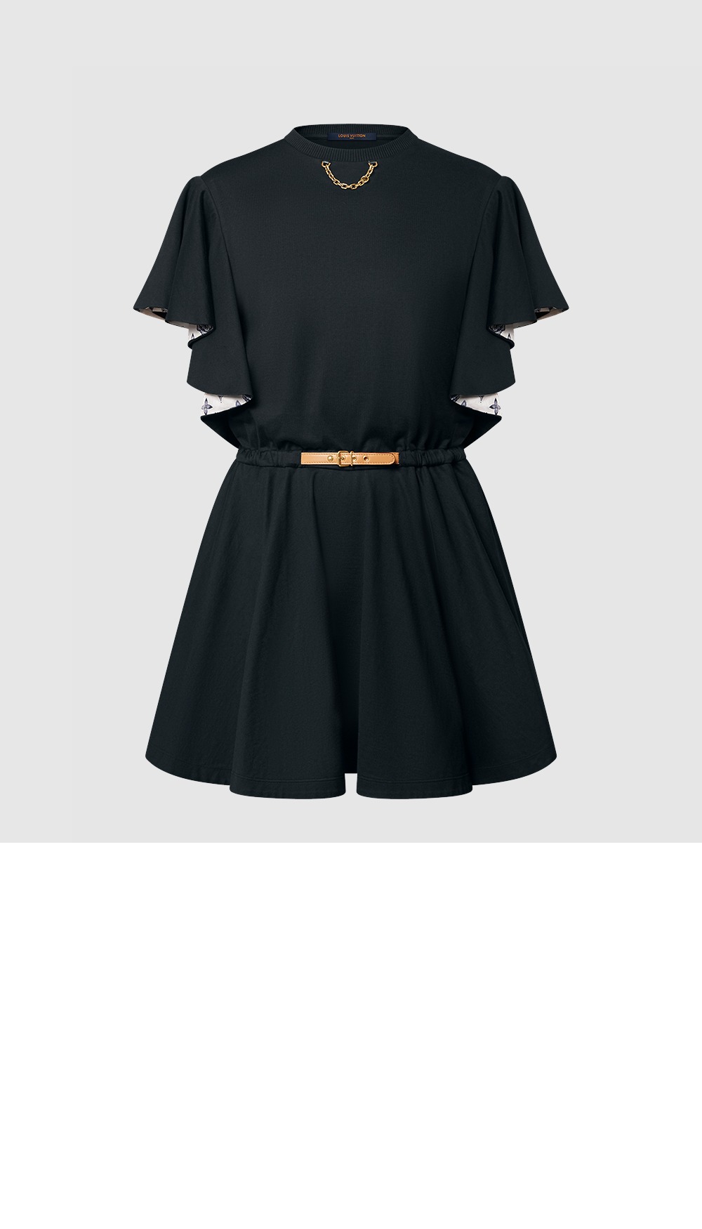 플라운스 슬리브 벨티드 드레스 > Etc - 기타제품