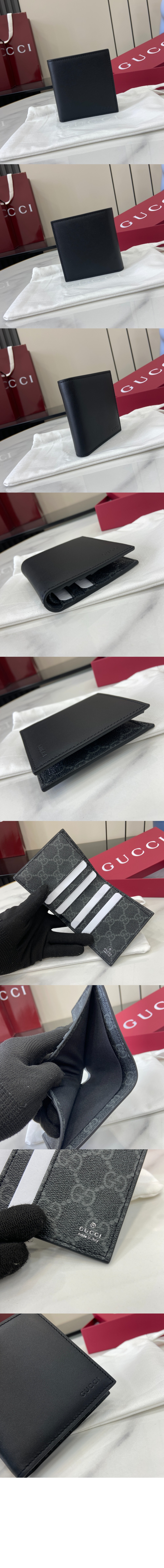 GG 엠블럼 엠보스 반지갑 818949 > GG Emblem - GG 로고