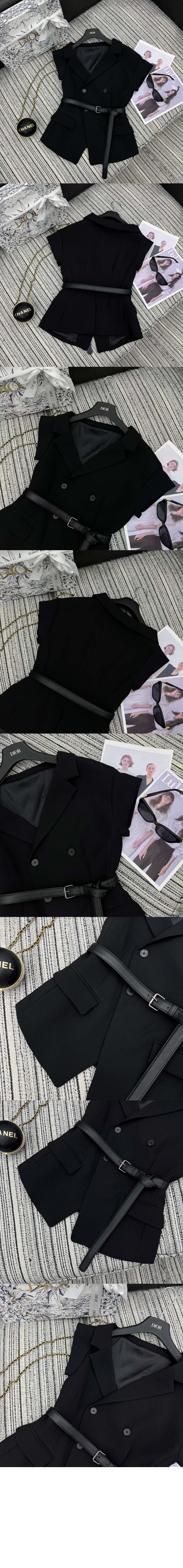 벨트 언발란스 반소매 재킷 > Etc - 기타제품