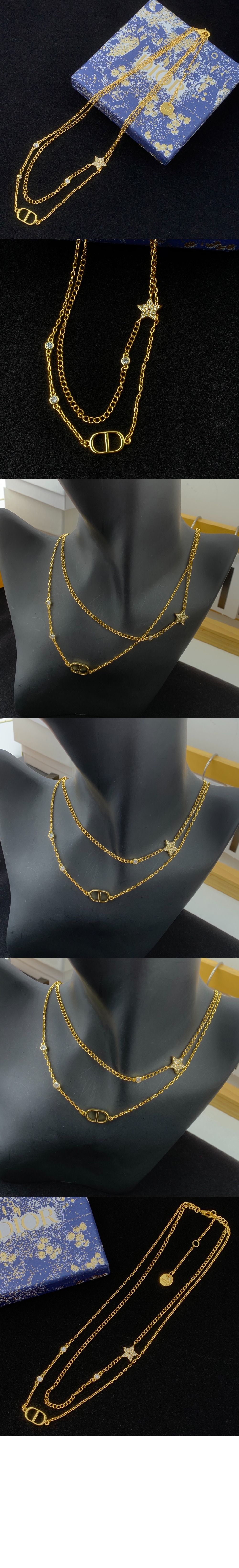 Petit CD 더블 목걸이 N1155 > 디올