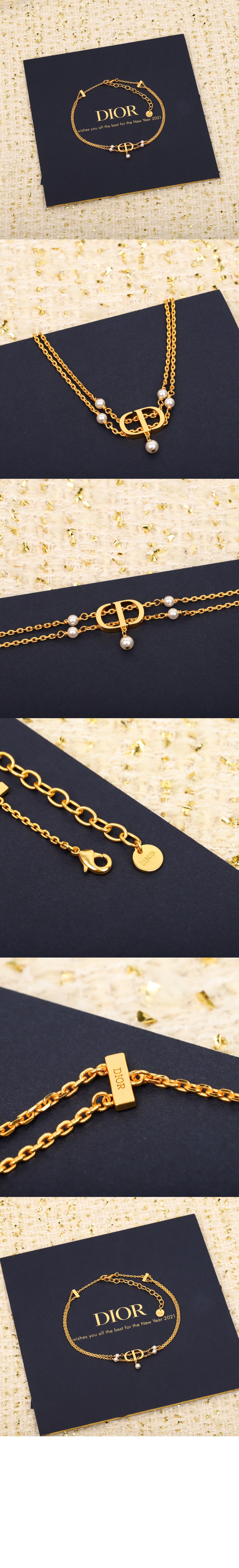 Passage  CD 더블 목걸이 N3062 > 디올