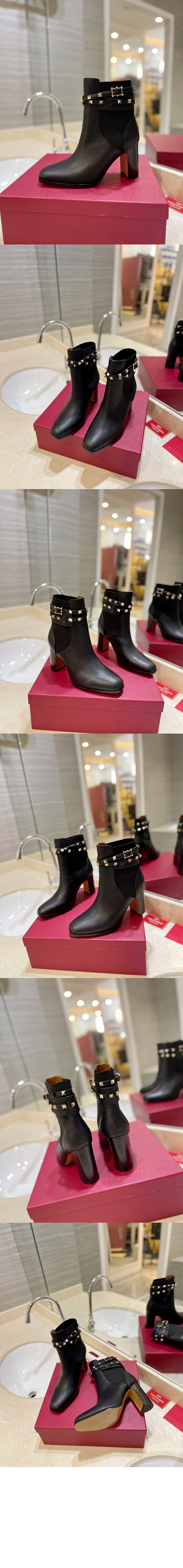 Rockstud 송아지 가죽 부츠 ZW2S0P > Rockstud - 락스터드