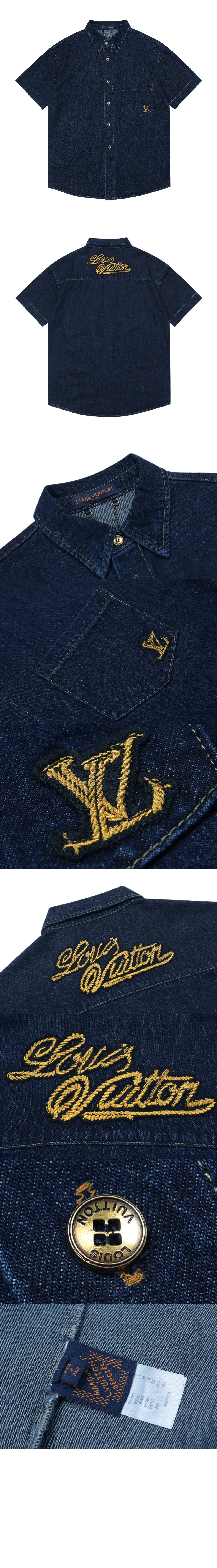 시그니처 데님 쇼트 슬리브드 셔츠 > Etc - 기타제품