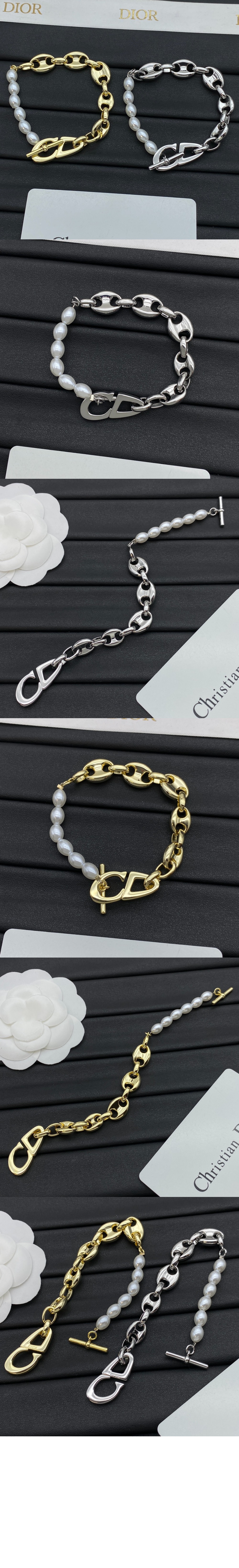 CD30 체인 링크 팔찌 B2280 > 디올