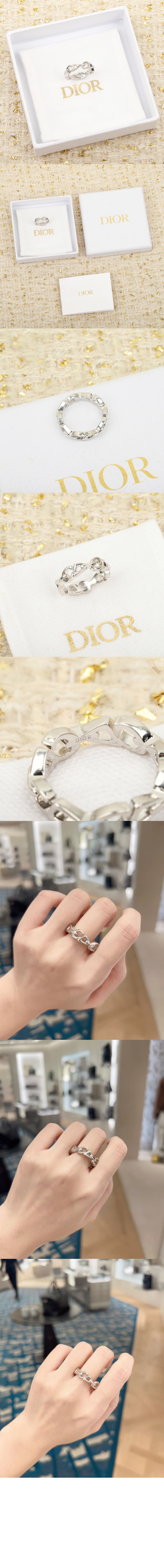 CD30 체인 링크 반지 R3470 > 디올