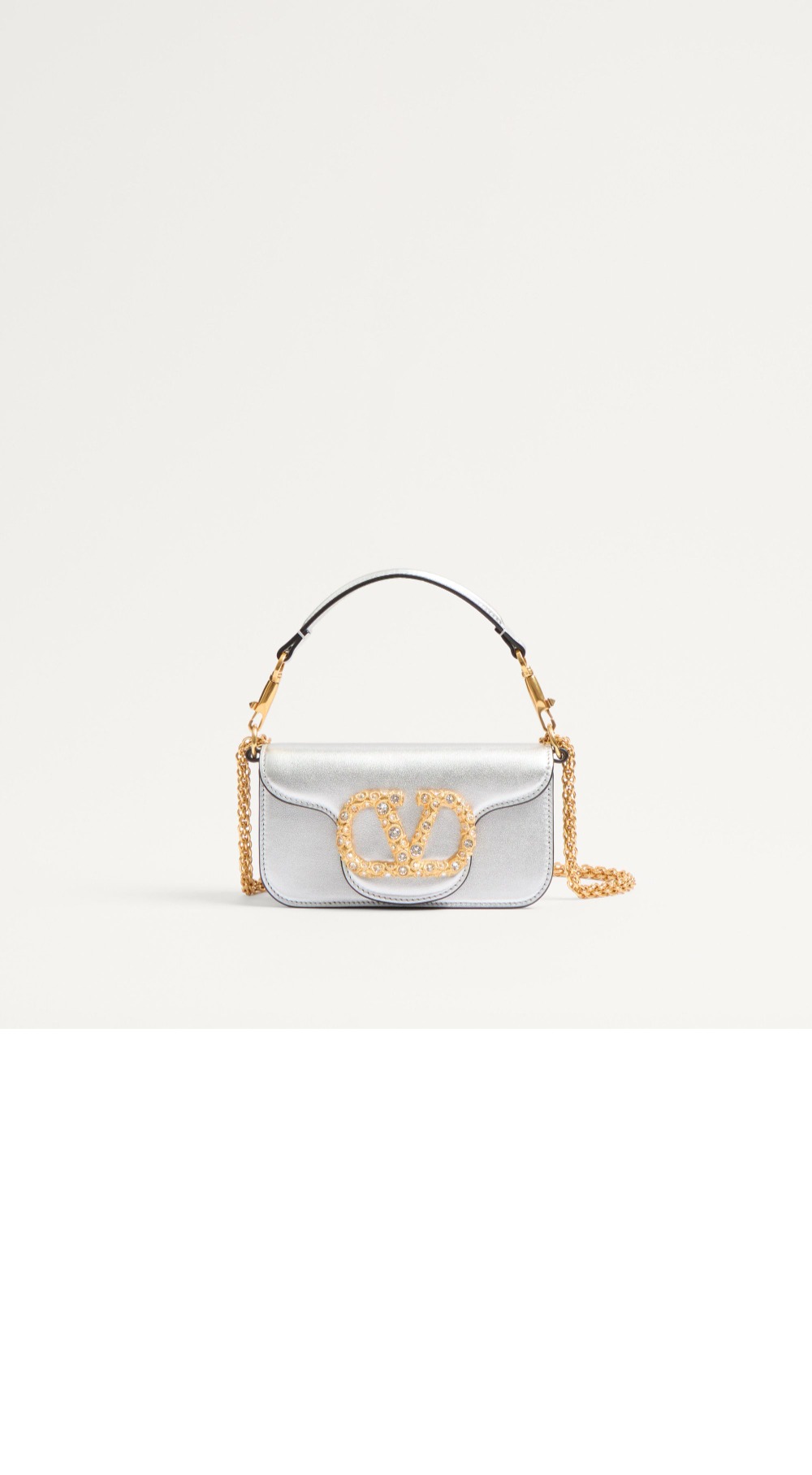 가라바니 로코 주얼 로고 장식 라미네이트 카프스킨 스몰 숄더백 > LOCO - 로코