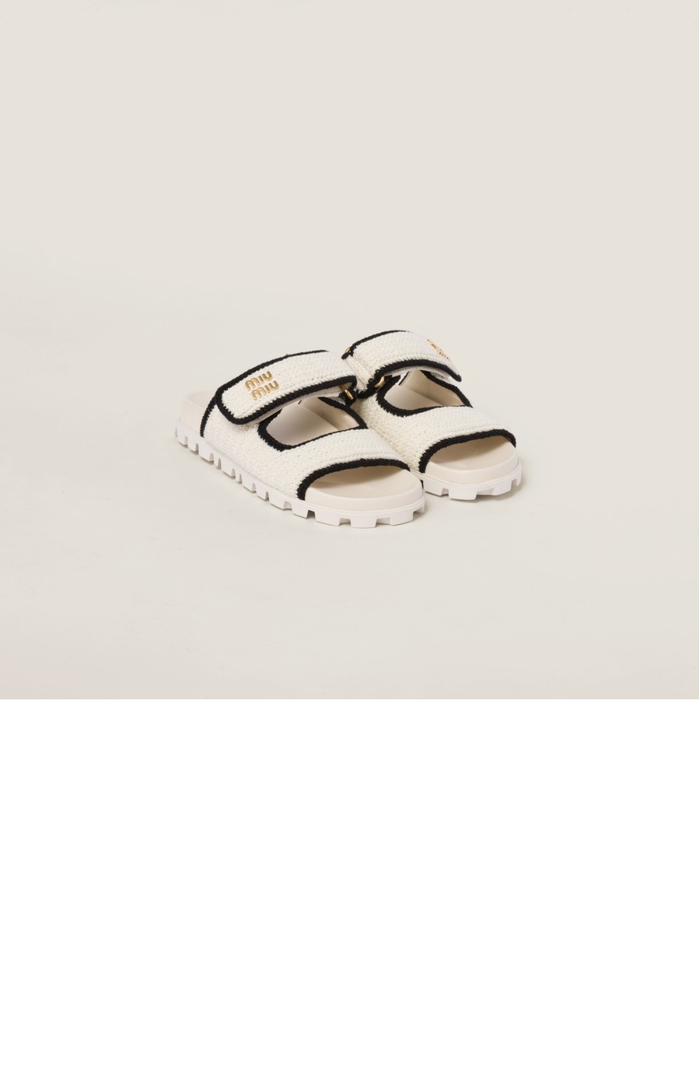 크로셰 니트 슬라이드 샌들 5XX641 > Sandal Slippers - 샌들 슬리퍼