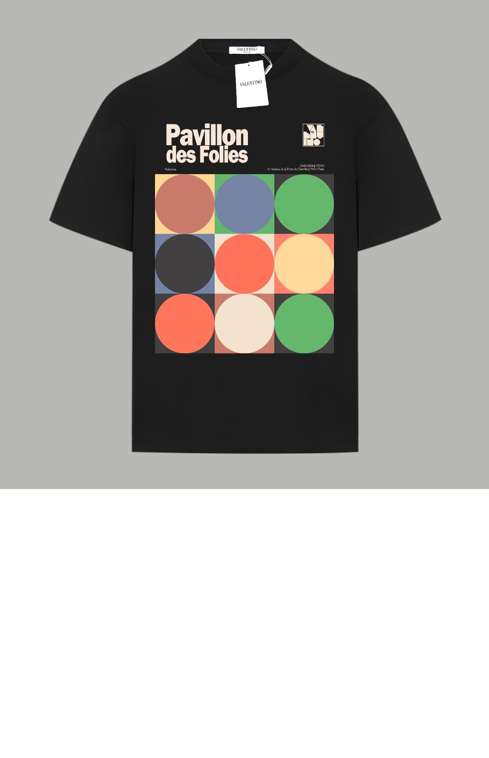 프린트 코튼 티셔츠 > 발렌티노