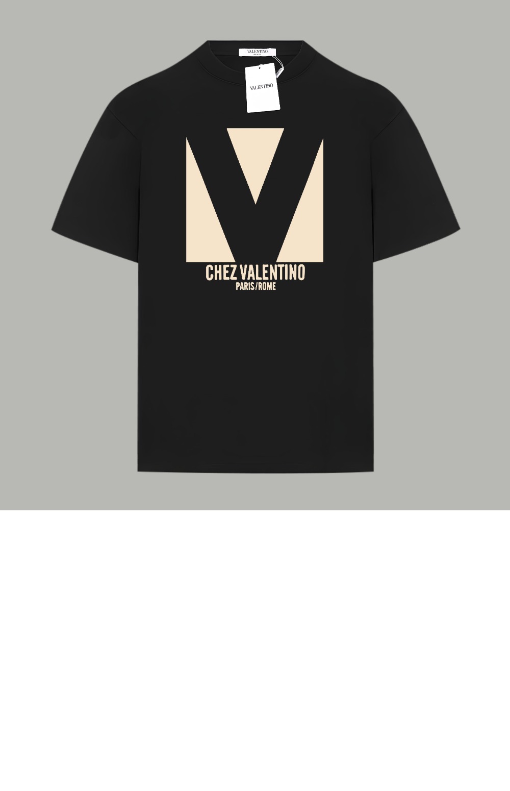 프린트 코튼 티셔츠 > 발렌티노