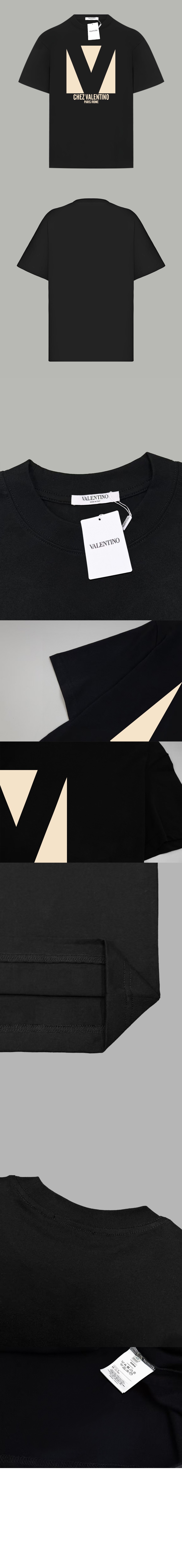 프린트 코튼 티셔츠 > 발렌티노