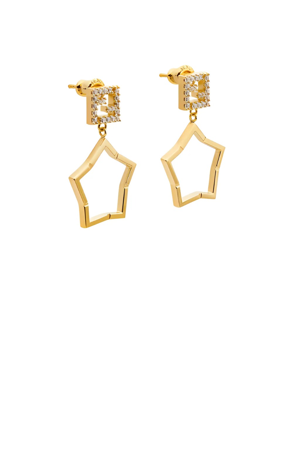 FF 별 모양 펜던트 이어링 8AK525 > 펜디