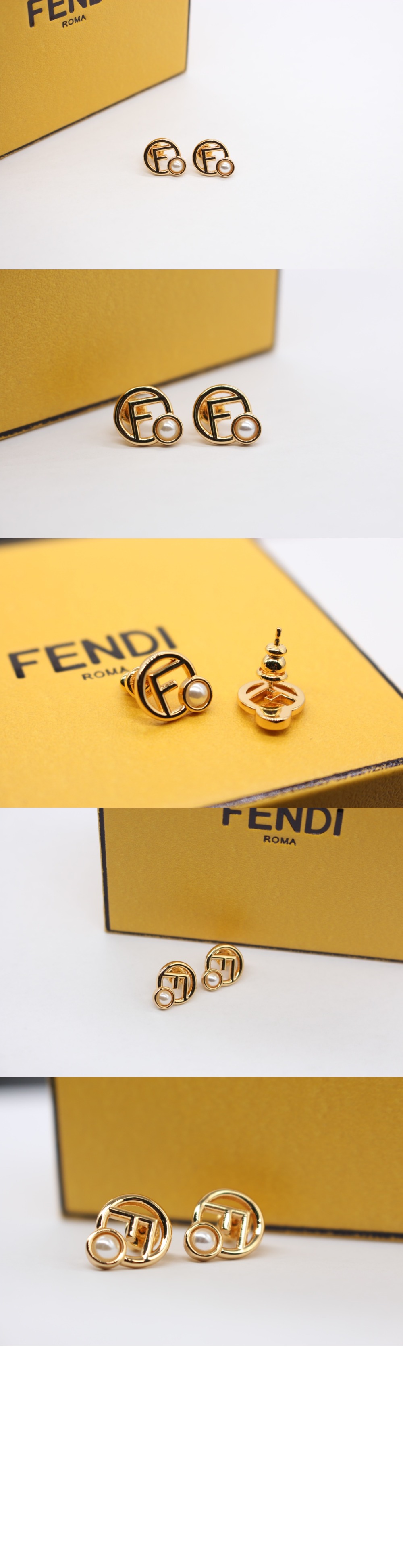 알파벳 F 이어링 8AK322 > 펜디