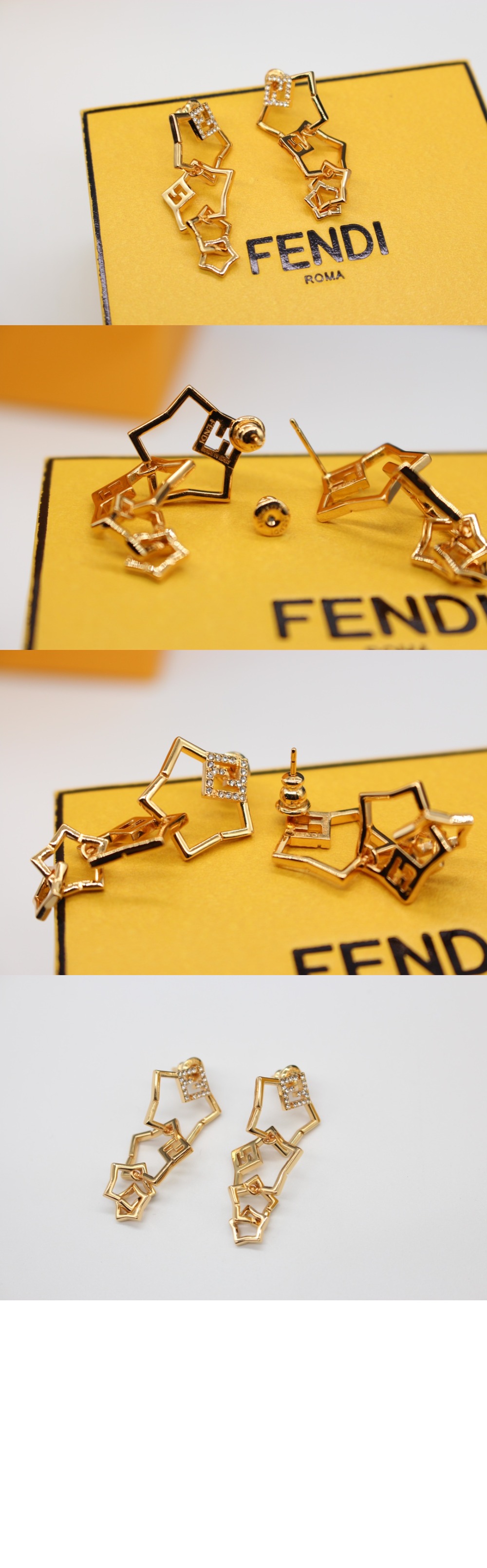 별모양 이어링 8AK360 > 펜디