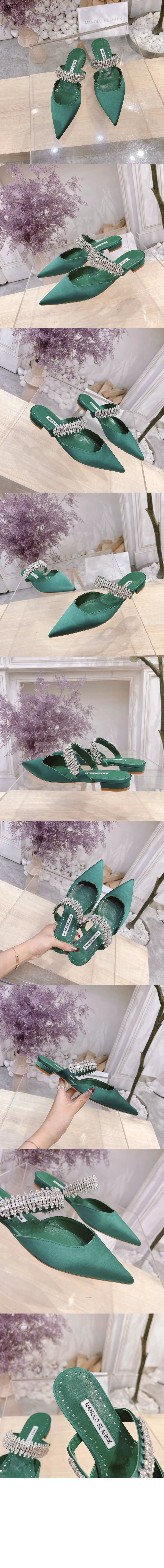 큐빅 뮬러 슈즈 > slippers - 슬리퍼