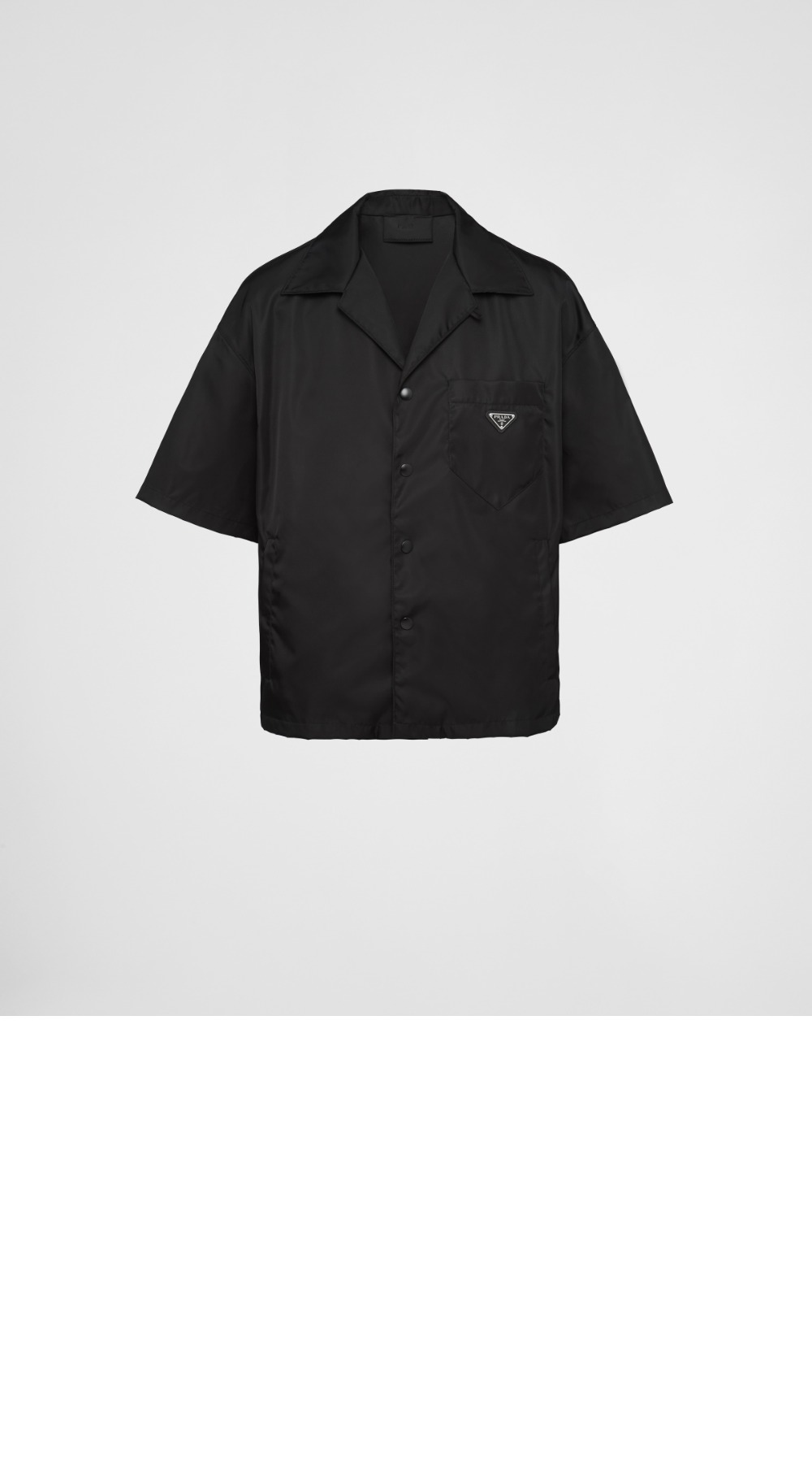 리나일론 쇼트 슬리브 셔츠 > 프라다