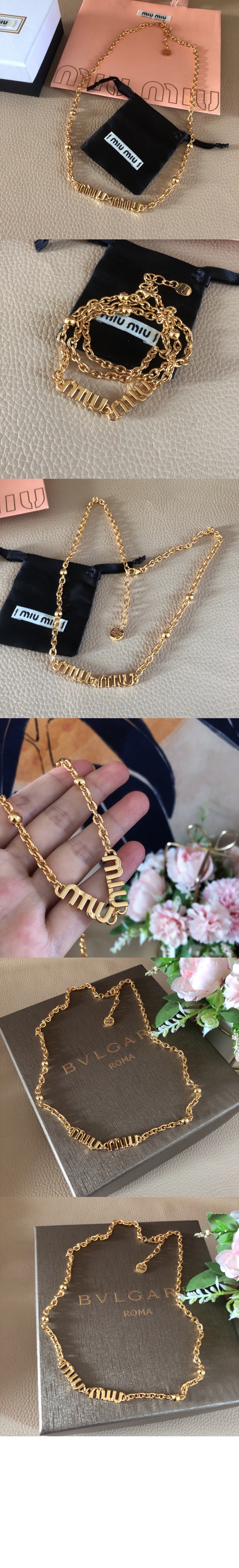 메탈 네크리스 5IC059 > 미우미우