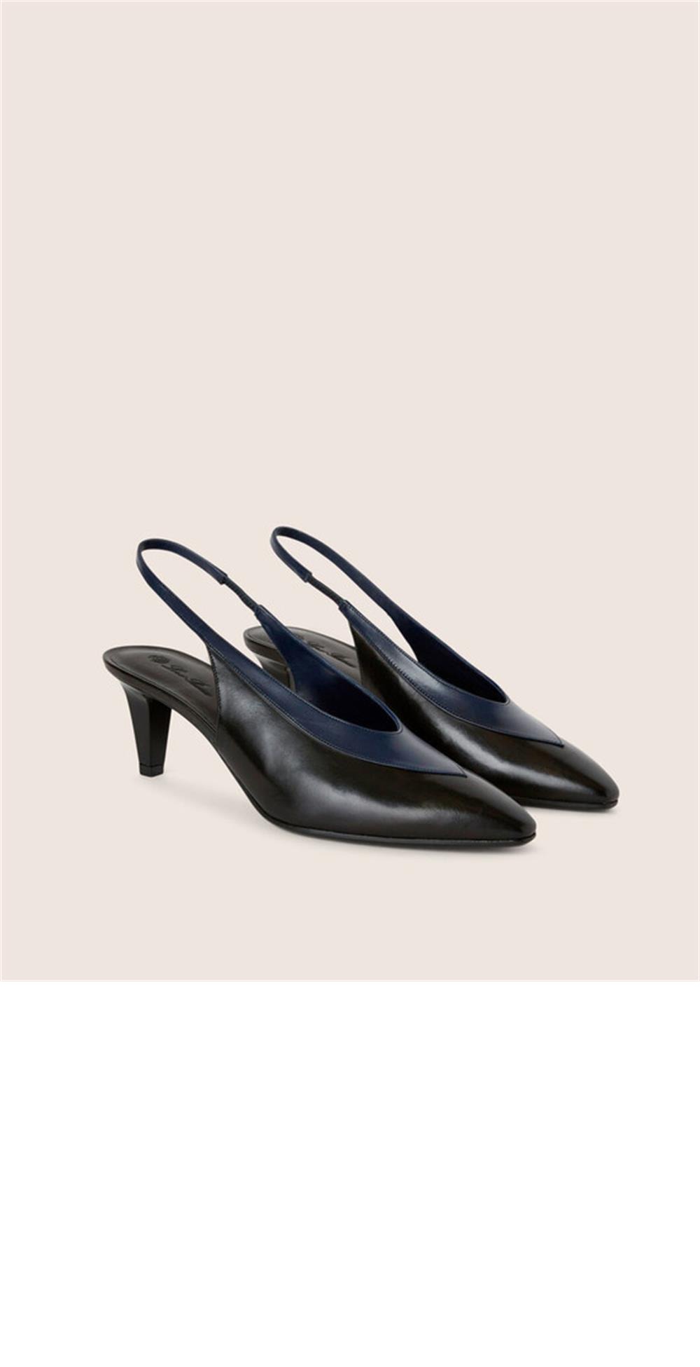 레베카 송아지 가죽 슬링백 샌들 FAO3242 > High Heels - 하이힐