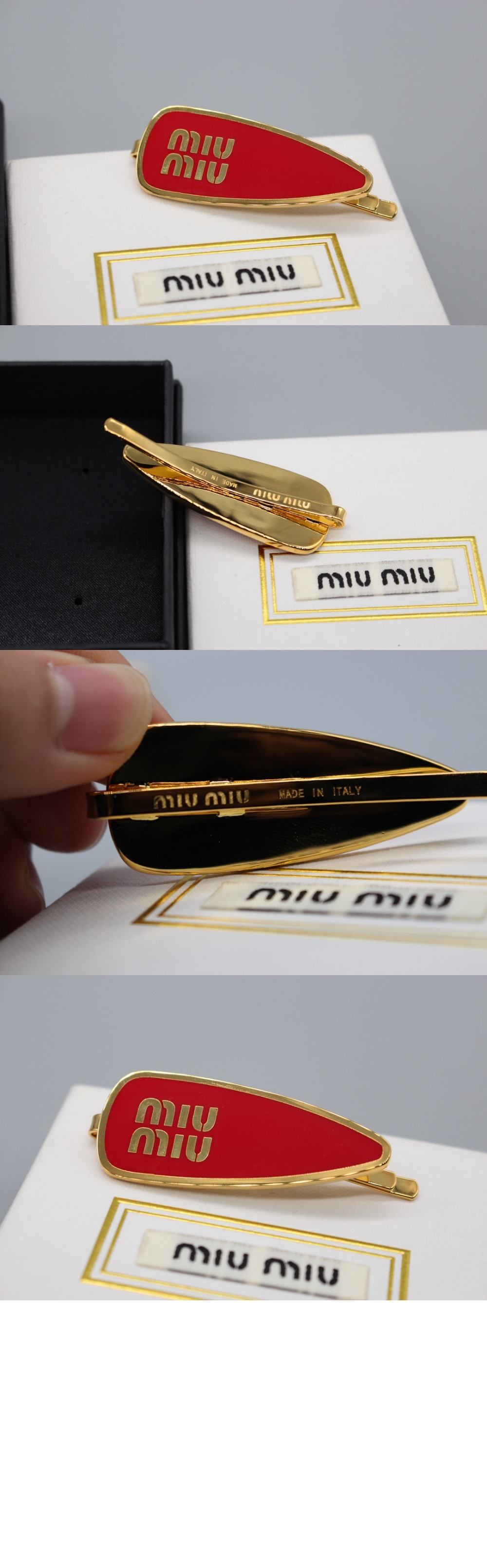 에나멜 메탈 헤어 5IF147 490000 > 미우미우