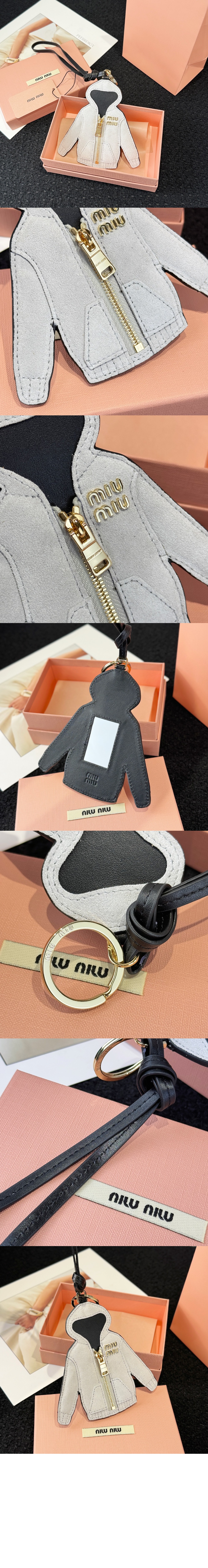 트릭 가죽 키링 5TL530 > 미우미우