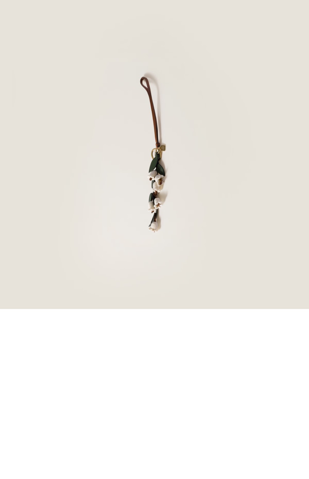 트릭 가죽 키링 5TT221 > 미우미우