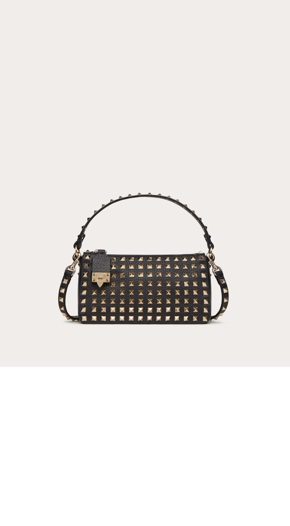 Rockstud 스몰 스터드 그레인드 카프스킨 크로스백 > Rockstud - 락스터드