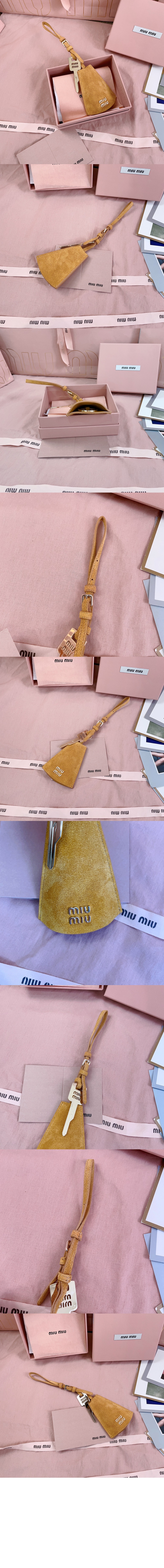 스웨이드 가죽 트릭 5TL514 > 미우미우