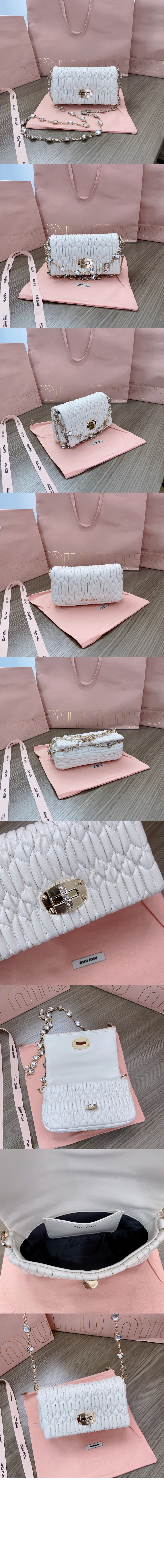 미우 크리스털 나파 가죽 및 크리스털 미니백 5BP079 > Etc - 기타제품
