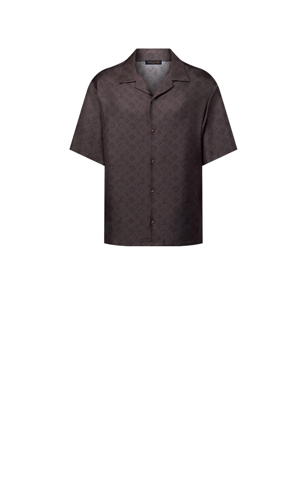 프린티드 모노그램 쇼트 슬리브드 실크 셔츠 > Etc - 기타제품