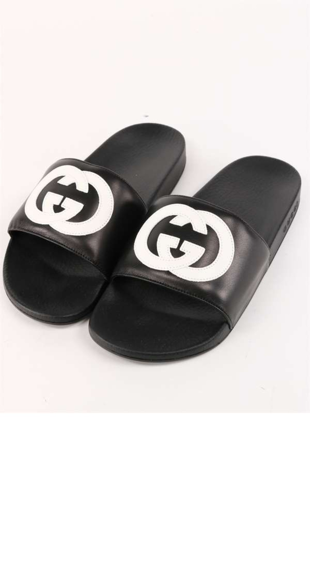 인터로킹 G 밴드 레더 슬라이드 644756 > Interlocking G - 인터로킹 G