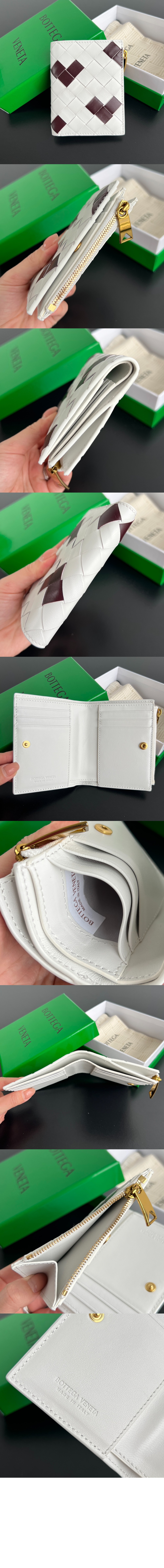 바이 폴드 인트레치아토 스몰 지퍼 지갑 742330 > Intrecciato Card Case - 인트레치아토 카드지갑