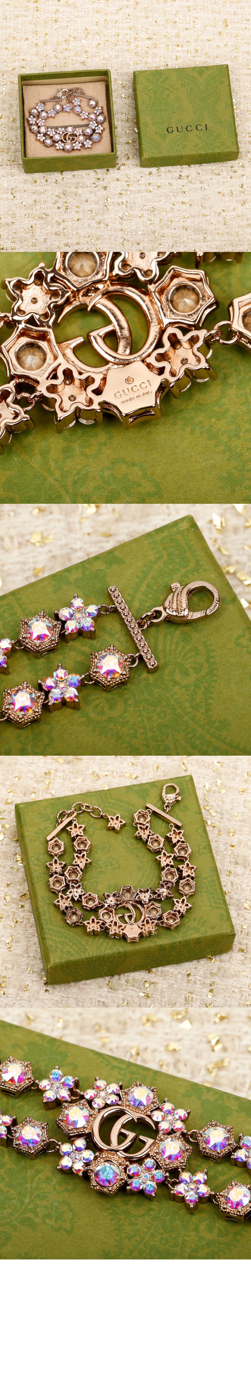 더블 G 플라워 크리스털 팔찌 753867 > Etc - 기타제품