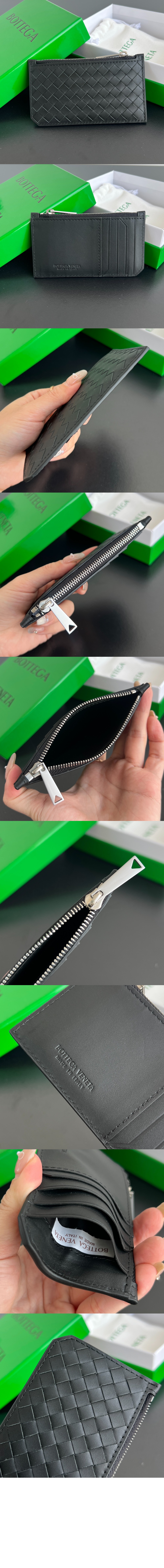 인트레치아토 피콜로 지퍼 카드 케이스 805827 > Intrecciato Card Case - 인트레치아토 카드지갑