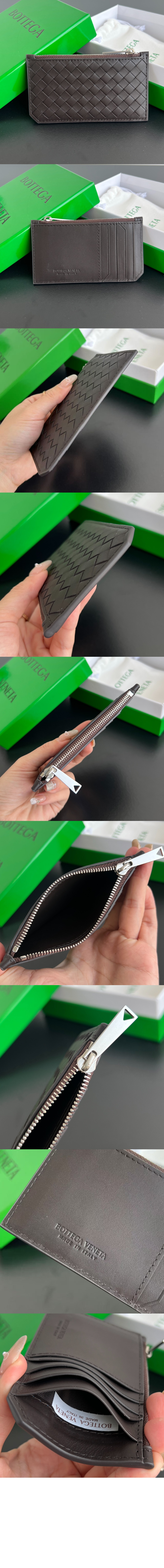 인트레치아토 피콜로 지퍼 카드 케이스 805827 > Intrecciato Card Case - 인트레치아토 카드지갑