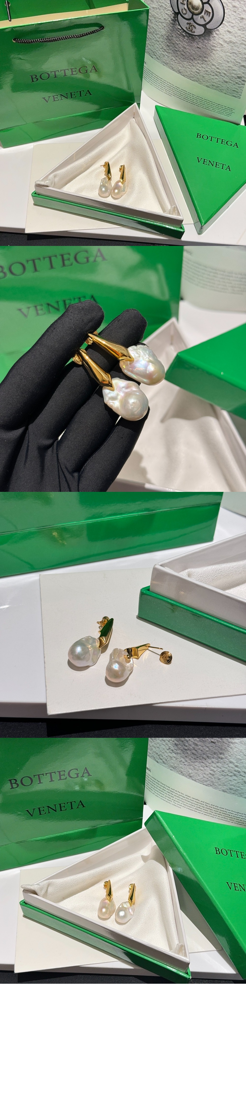 라지 Pearl 이어링 786155 > 보테가베네타