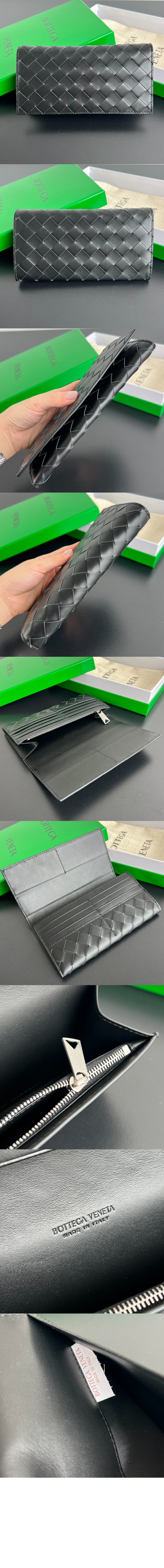 동전 지갑을 갖춘 인트레치아토 장지갑 814673 > Intrecciato Card Case - 인트레치아토 카드지갑